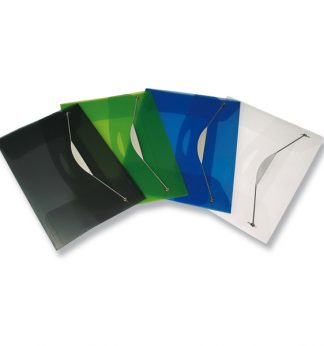 CARTELLINA CON ELASTICO IN PPL TRASP. GRIGIO FELLOWES
