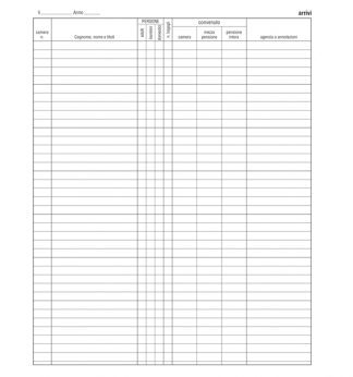 REGISTRO ARRIVI PARTENZE 31x24.5cm 46pag E2839 EDIPRO