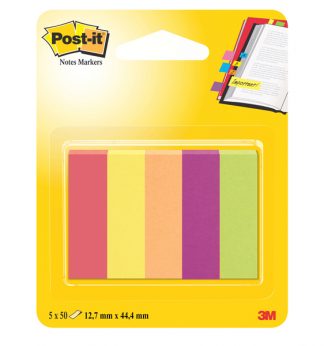 SEGNAPAGINA Post-it 670-5JA-EU 250FG in 5COLORI INDEX 12,7x44mm in CARTA