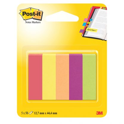 SEGNAPAGINA Post-it 670-5JA-EU 250FG in 5COLORI INDEX 12,7x44mm in CARTA