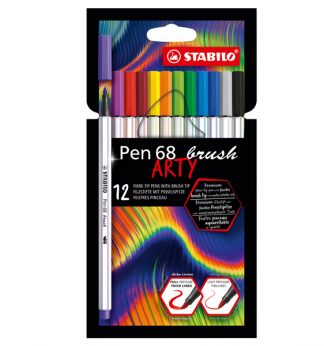 Astuccio 18 pennarelli PEN 68 Brush ARTY Line 568/18 Stabilo