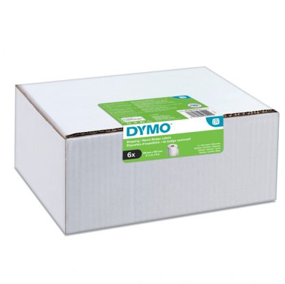 Value pack 6 rotoli etichette Spediz/Badge 54x101mm bianco (220etic/rt) Dymo LW