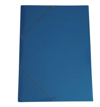 Cartella con elastico 70x100cm Azzurro in cartoncino plast. 71LD