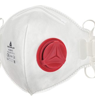Scatola 10 MASCHERINE FILTRANTI FFP3 con valvola - pieghevole vert.
