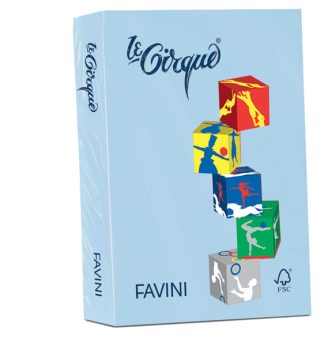 Carta LECIRQUE A3 80gr 500fg azzurro pastello 106 FAVINI