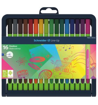 Astuccio 16 fineliner LINE-UP 0,4mm colori ass. SCHNEIDER