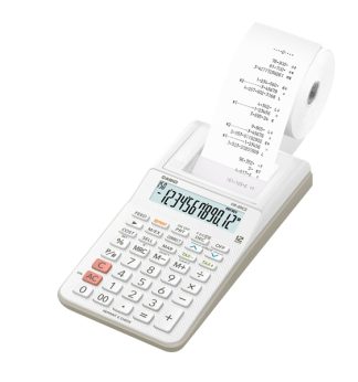 CALCOLATRICE SCRIVENTE 12 CIFRE HR-8RCE BIANCO CASIO