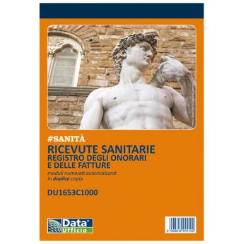 Blocco ricevute sanitarie numerate 100x2 autoric. DU1653C1000