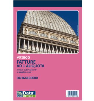 Blocco fatture ad 1 aliquota 50x2 autoricalcante DU1641C0000