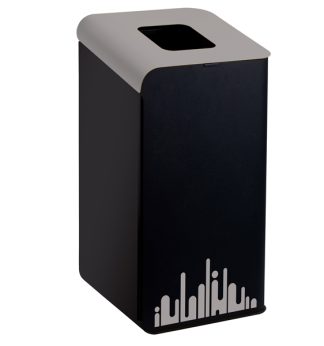 Gettacarte Rubik Evo Grigio 80Lt per raccolta differenziata