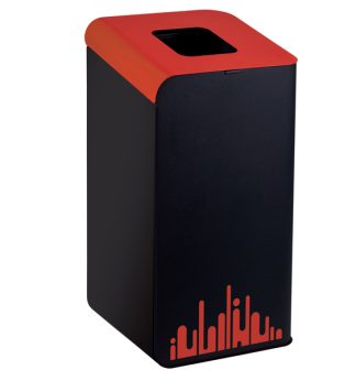 Gettacarte Rubik Evo Rosso 80Lt per raccolta differenziata
