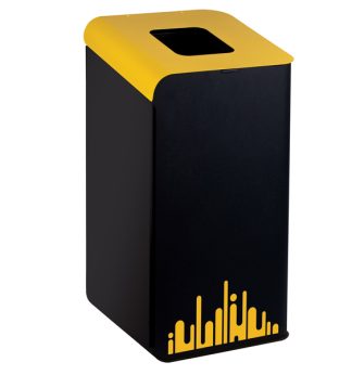 Gettacarte Rubik Evo Giallo 80Lt per raccolta differenziata