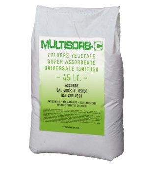 6,5kg Polvere assorbente vegetale universale ignifuga