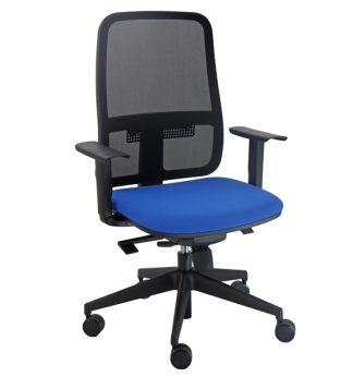Poltrona semidirezionale Blaze BLYTN blu c/ braccioli regolabili