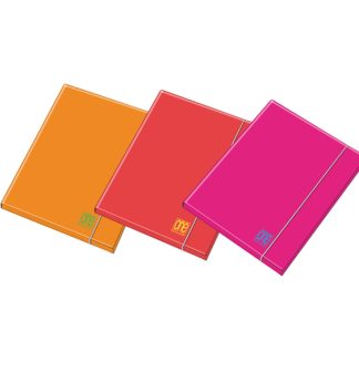 Cartella 3 lembi c/elast. dorso 1cm colori assortiti Fluo One Color Blasetti