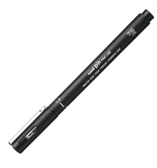 Pin fineliner nero punta 1.0mm Uni Mitsubishi