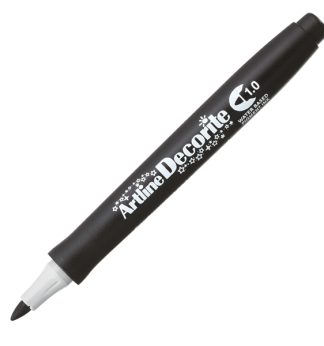 Marcatore Decorite punta tonda 1.0mm nero Artline