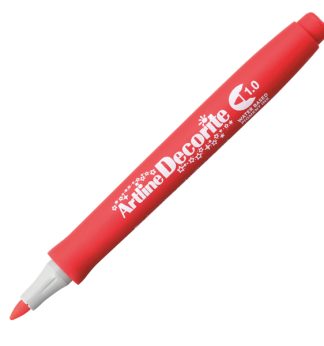 Marcatore Decorite punta tonda 1.0mm rosso Artline