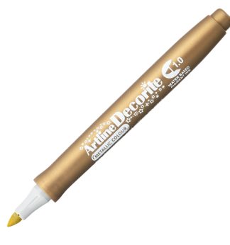 Marcatore Decorite punta tonda 1.0mm oro Artline