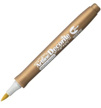 Marcatore Decorite punta pennello oro Artline