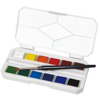 Set acquerelli On the GO 12 colori+pennello DOM