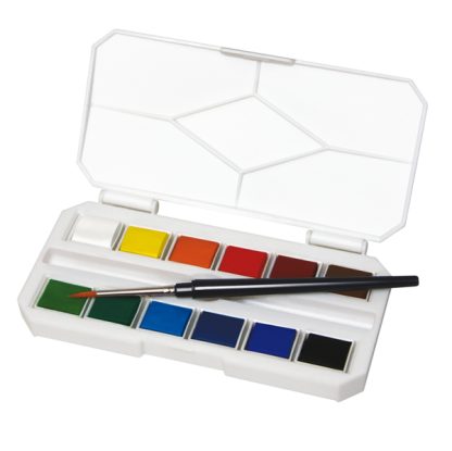 Set acquerelli On the GO 12 colori+pennello DOM