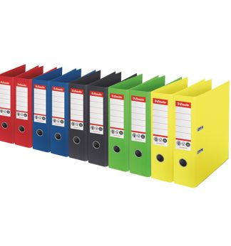 Registratore a leva Dorso 75mm colori assortiti CO2 neutral Esselte