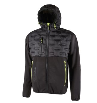 Giacca ibrida idrorepellente Spock taglia XXL nero giallo U-Power