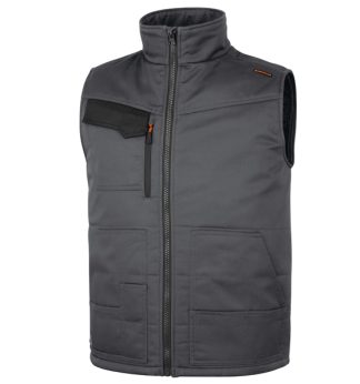 Gilet Multitasche STOCKTON3 Tg. XL grigio/arancio
