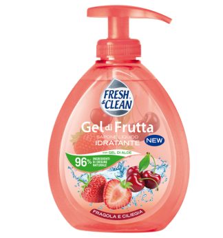 Sapone liquido FreshClean gel fragola e ciliegia 300ml