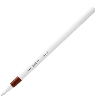 Fineliner EMOTT tratto 0.4mm marrone Uni Mitsubishi