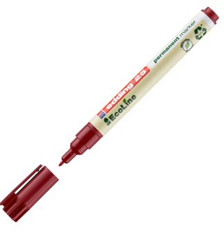 Marcatore permanente 25 Ecoline punta tonda 1.0mm rosso Edding