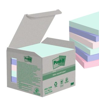 Cf. 6pz blocco 100fg. Post-it Notes Green 76x76mm 654-1GB NATURAL