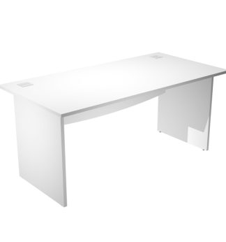 Scrivania operativa fianchi melaminico 160x80cm H73cm bianco Agora' Basic