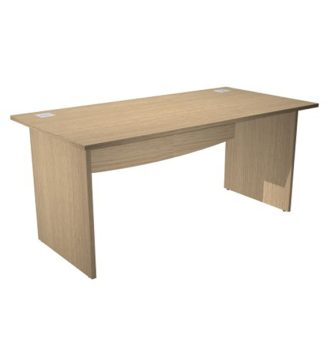 Scrivania operativa fianchi melaminico 180x80cm H73cm rovere Agora' Basic