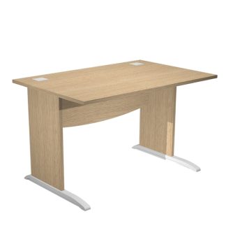 Scrivania operativa fianchi a L melaminico 120x80cm h73cm rovere Agora' Basic