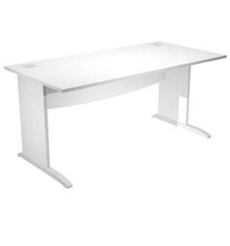 Scrivania operativa fianchi a L melaminico 140x80cm h73cm bianco Agora' Basic