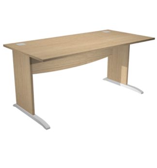 Scrivania operativa fianchi a L melaminico 140x80cm h73cm rovere Agora' Basic