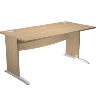 Scrivania operativa fianchi a L melaminico 160x80cm h73cm rovere Agora' Basic