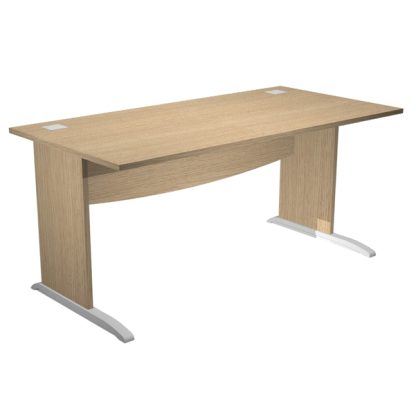 Scrivania operativa fianchi a L melaminico 160x80cm h73cm rovere Agora' Basic