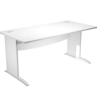 Scrivania operativa fianchi a L melaminico 180x80cm h73cm bianco Agora' Basic