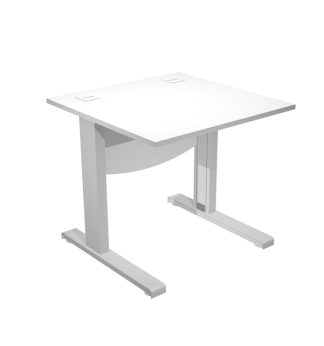 Scrivania operativa fianchi a L metallo 80x80cm L73cm bianco Agora' Basic