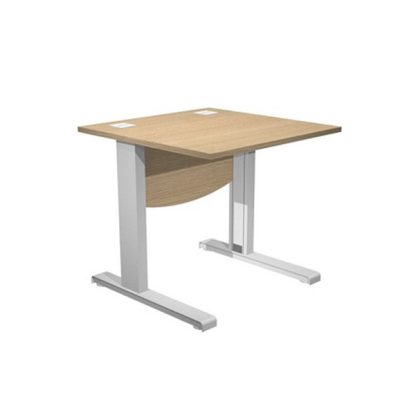 Scrivania operativa fianchi a L metallo 80x80cm L73cm Rovere Agora' Basic