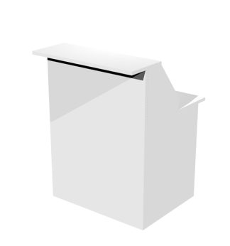 MODULO RECEPTION SOPRALZO+DESKTOP 80x76x117cm BIANCO /BIANCO - PRESTIGE