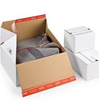 Scatola per spedizione E-Commerce 18,4x14,9x12,7cm Bianco