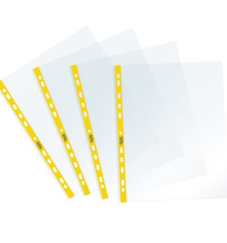 25 Buste forate c/ banda gialla Sprint 22X30cm Favorit
