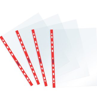 25 Buste forate c/ banda rossa Sprint 22X30cm Favorit