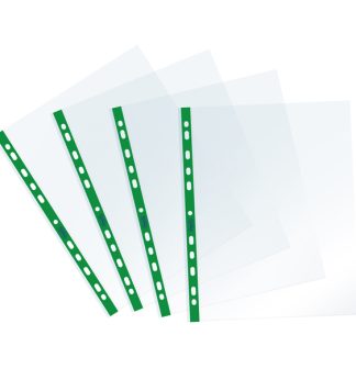 25 Buste forate c/ banda verde Sprint 22X30cm Favorit