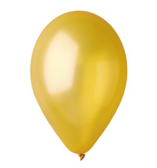 Busta 16 palloncini D.26cm metal oro Big Party