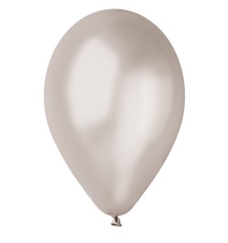 Busta 16 palloncini D.26cm metal argento Big Party